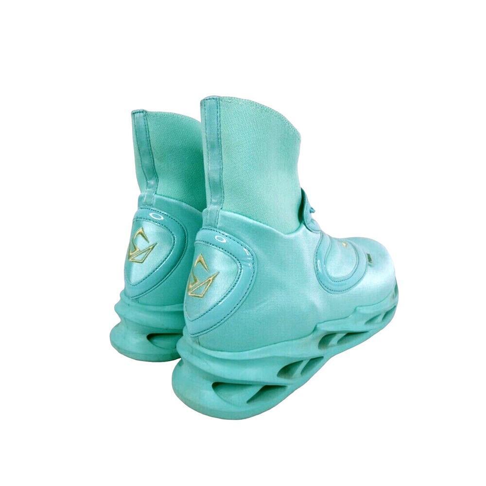 Tronus Men's Aqua Blue High Tops Sneakers Teal Size: 11 - Picture 9 of 15